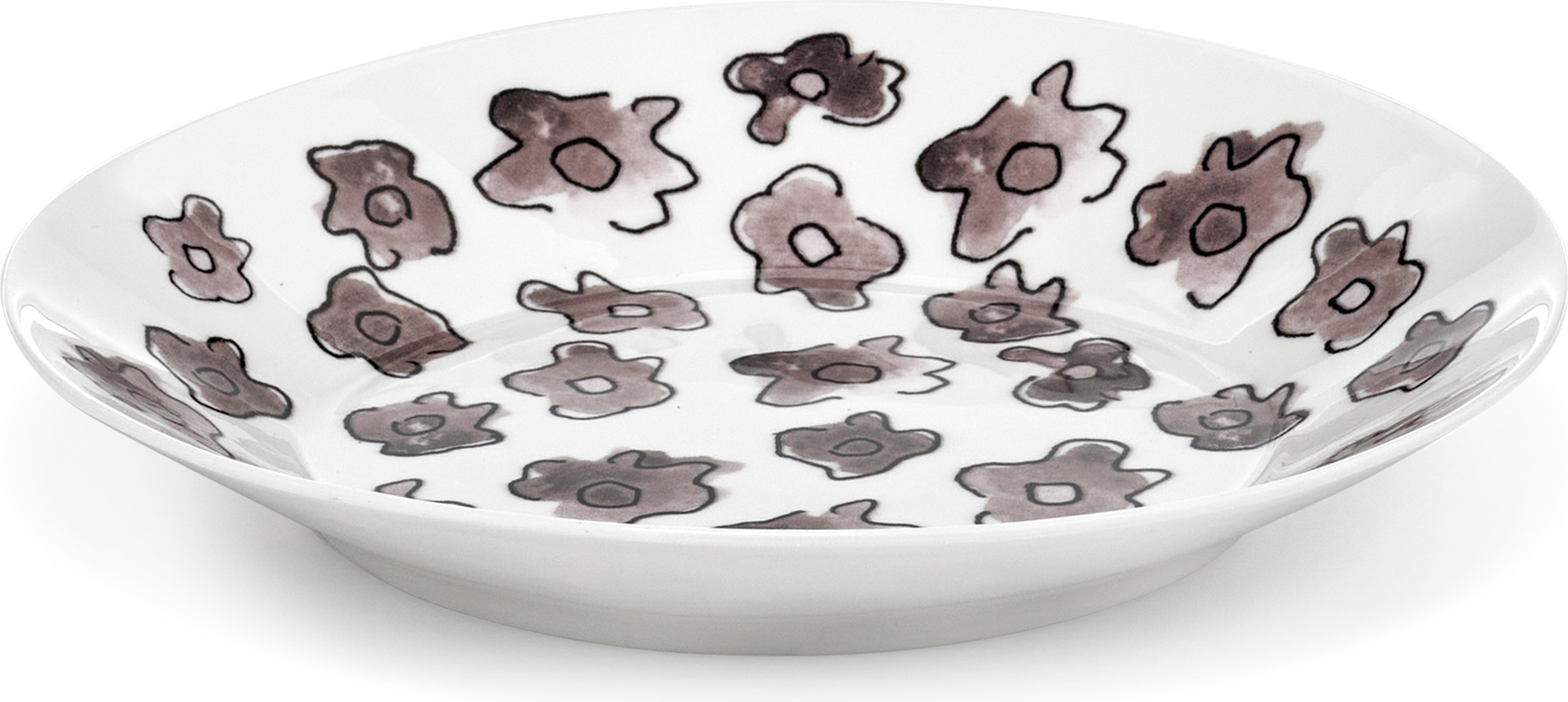 Talerz głęboki Midnight Flowers Dark Viola 18 cm