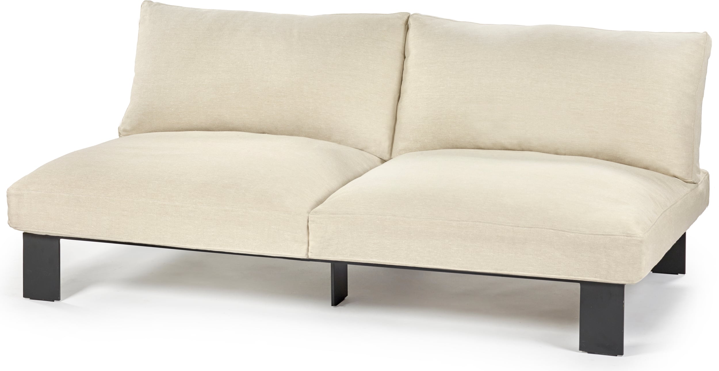 Sofa modułowa dwuosobowa Serax 182 cm kość słoniowa