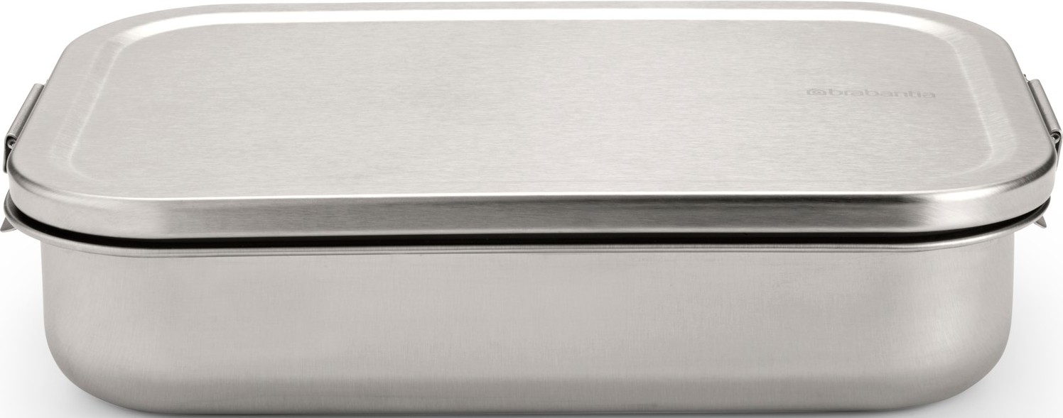 Pojemnik na lunch Make & Take L stal matowa z przegródkami