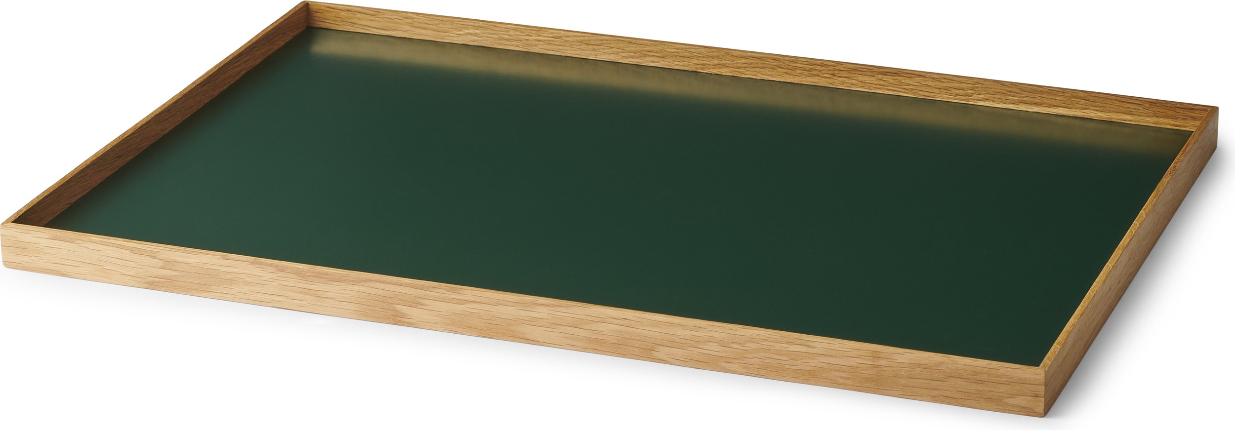 Taca dekoracyjna Frame L zielona jasny dąb