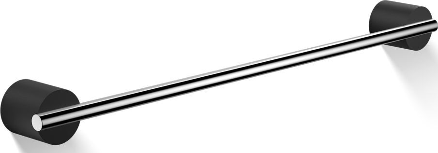 Wieszak reling na ręczniki Stone 45 cm chrom-czarny