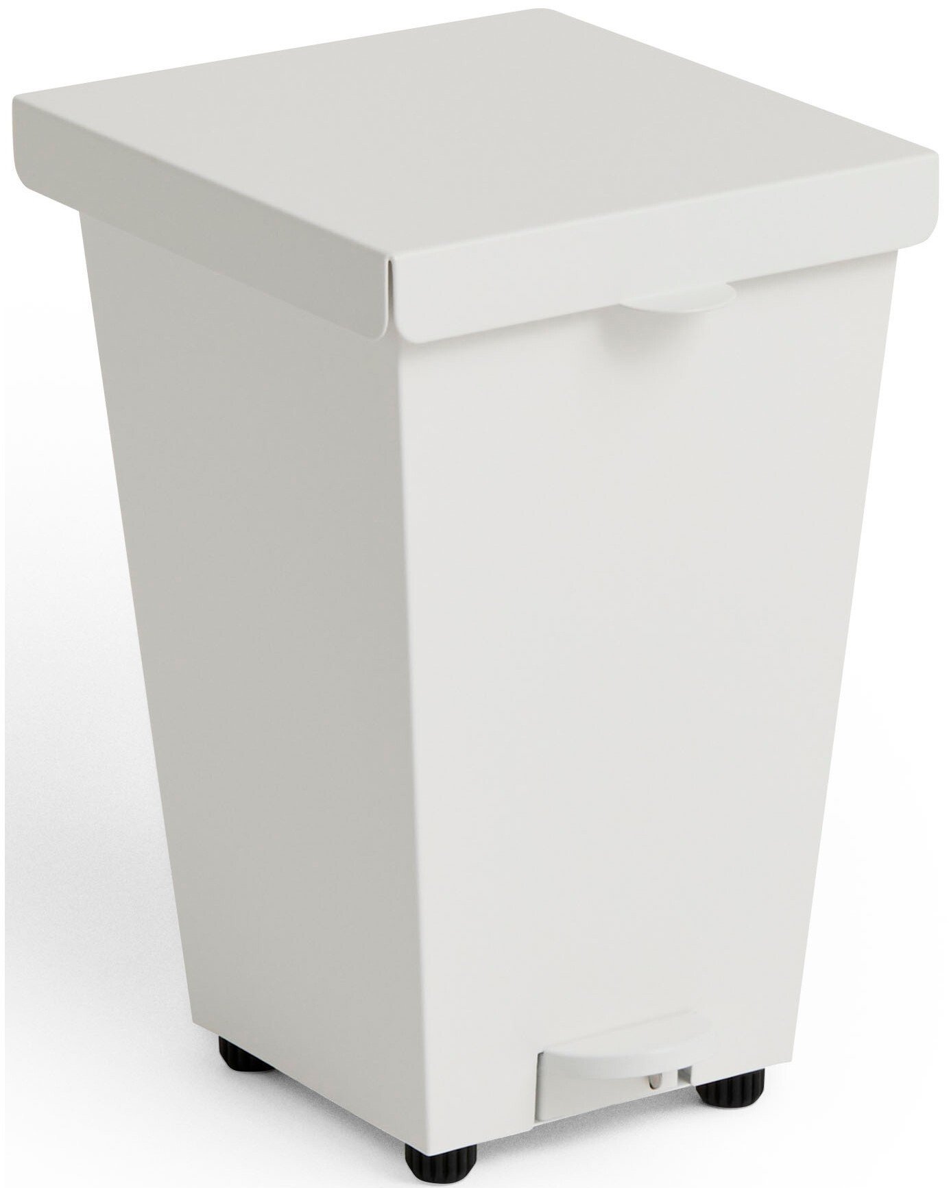 Kosz na śmieci pedałowy Loop 8 l biały