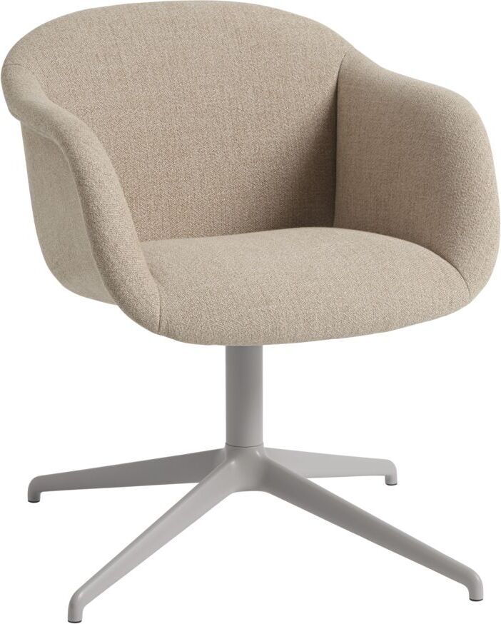 Fotel Fiber Soft Swivel Ecriture 240 tapicerowany na aluminiowych nogach