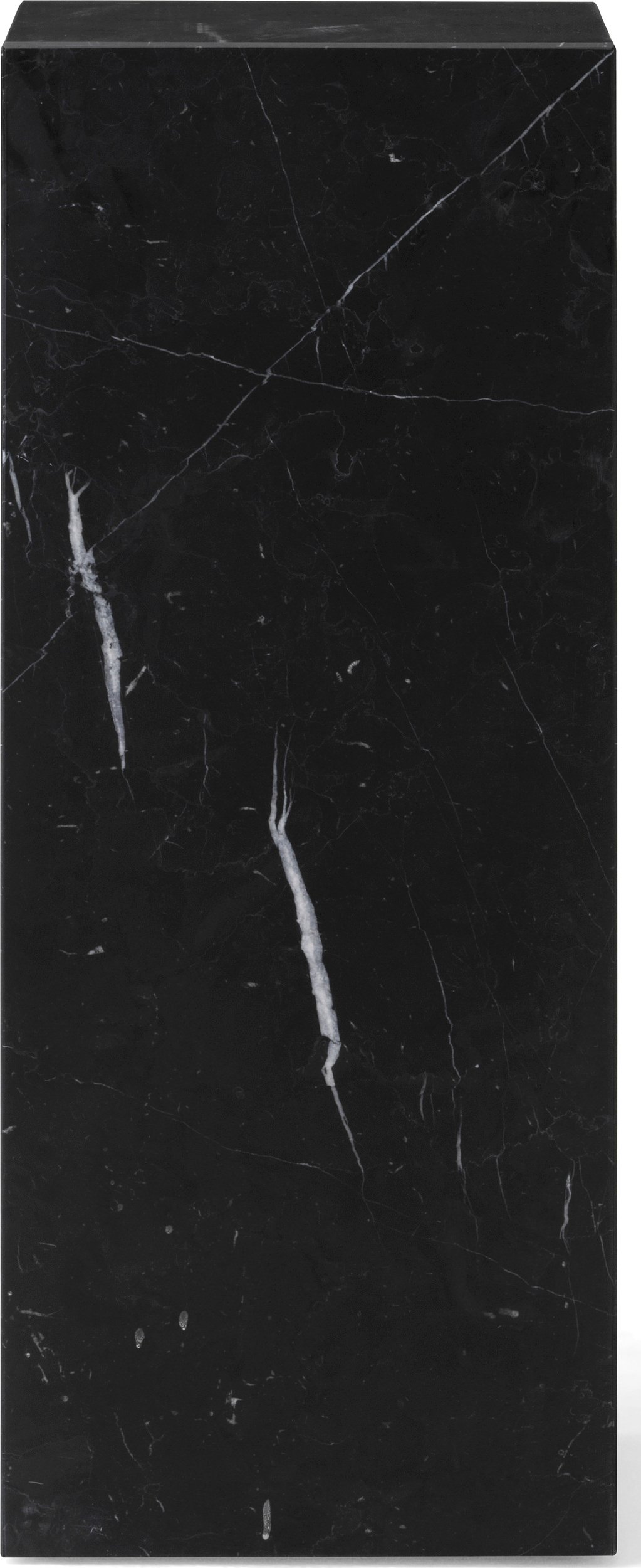 Stolik boczny Plinth Nero Marquina wysoki