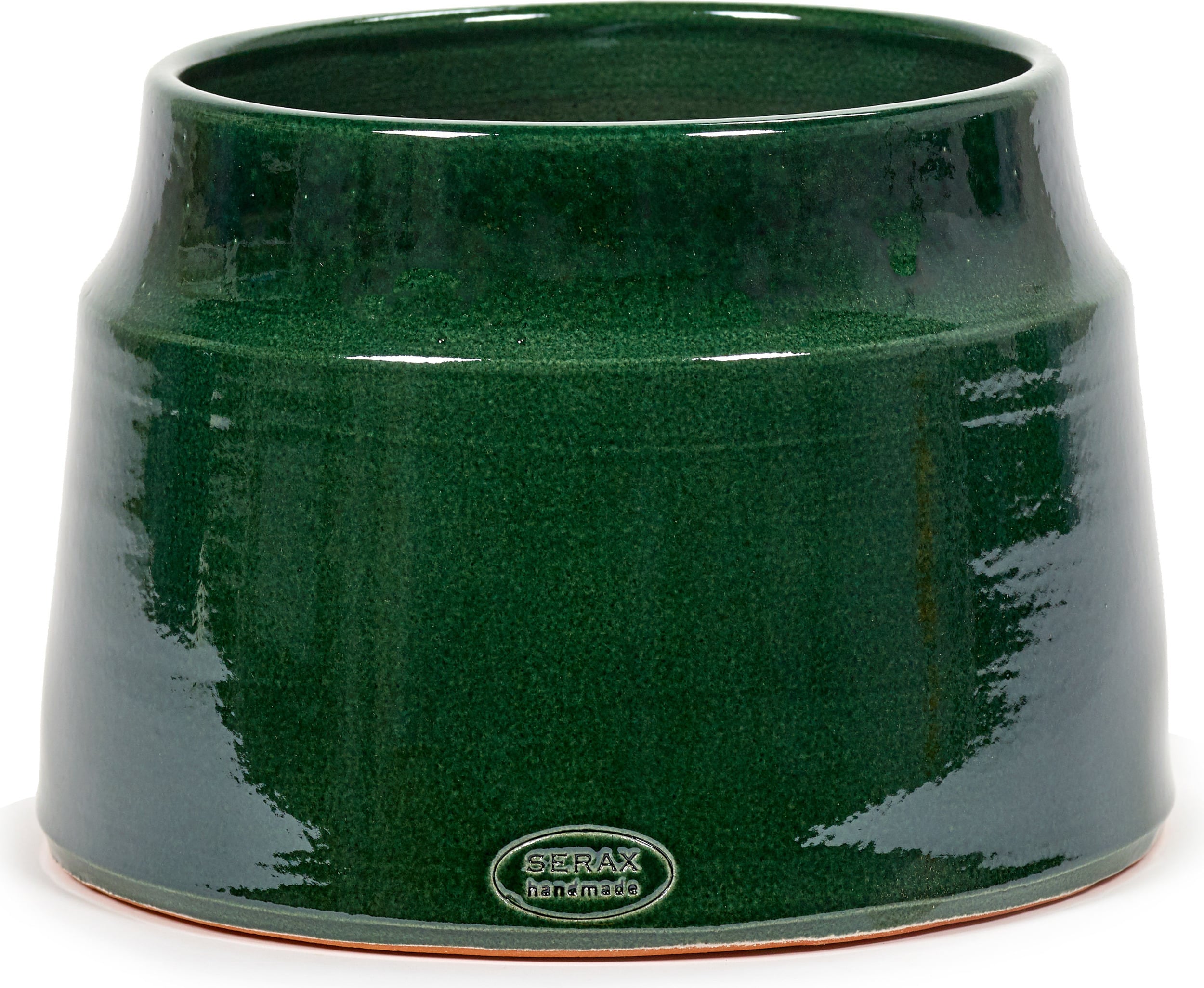 Osłonka na doniczkę Glazed Shades 25 cm leśna zieleń