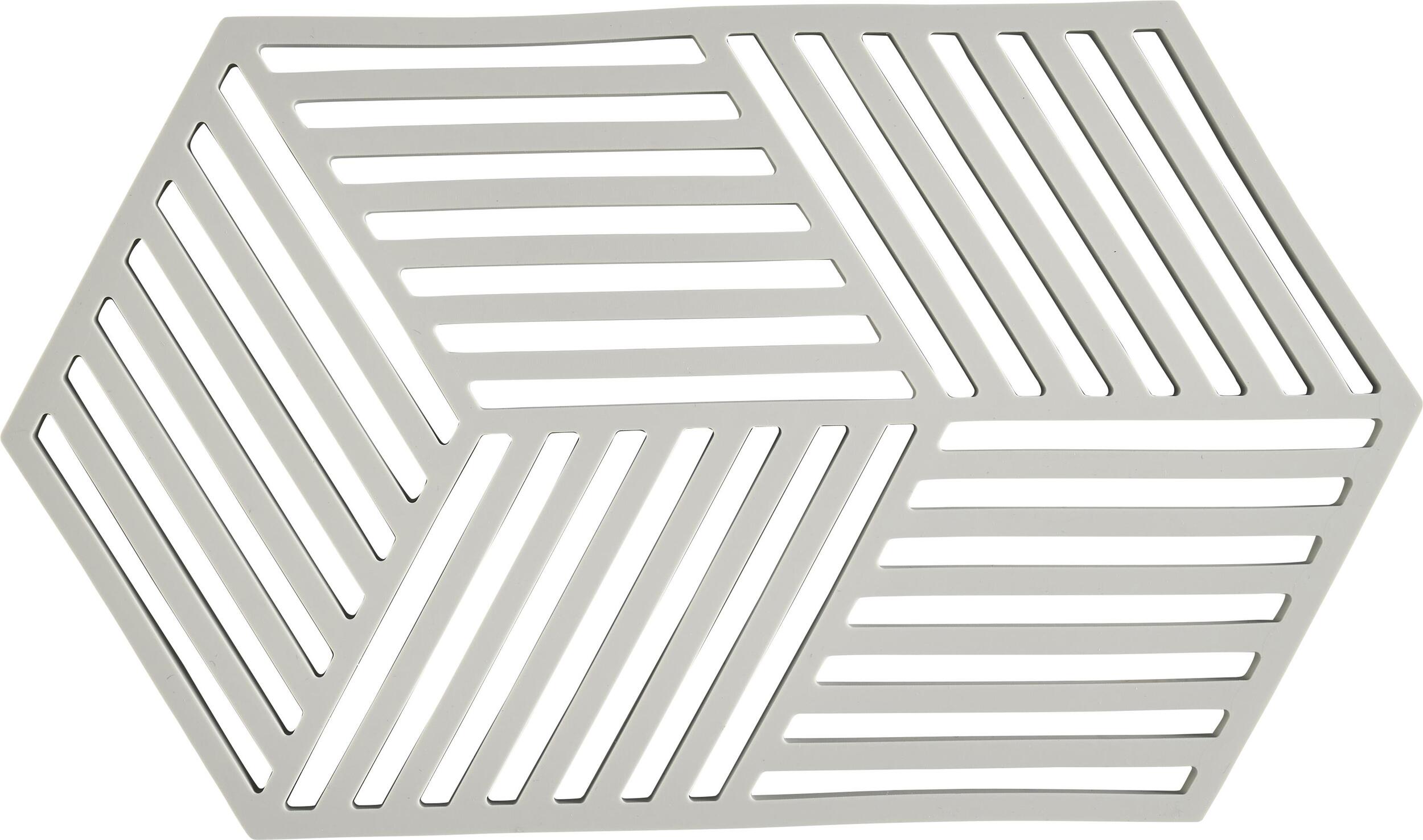 Podstawka pod gorące naczynia Hexagon 24 cm jasnoszara