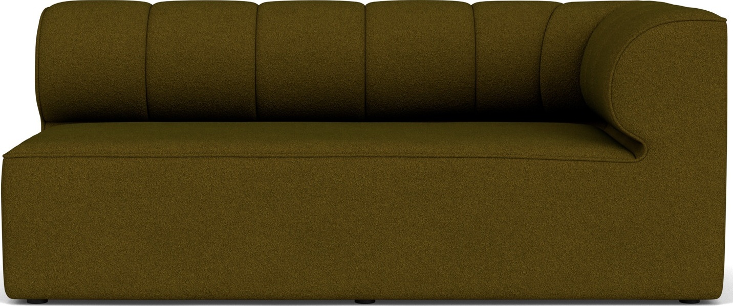 Narożnik prawostronny sofy modułowej Eave Seamline 86 x 172 cm ciemnozielony