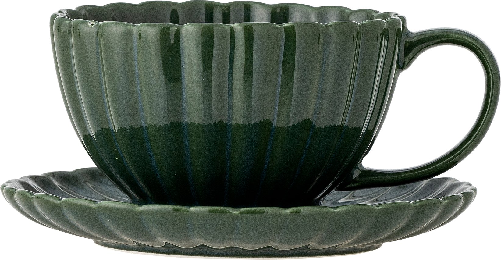 Filiżanka Latina 220 ml zielona ze spodkiem