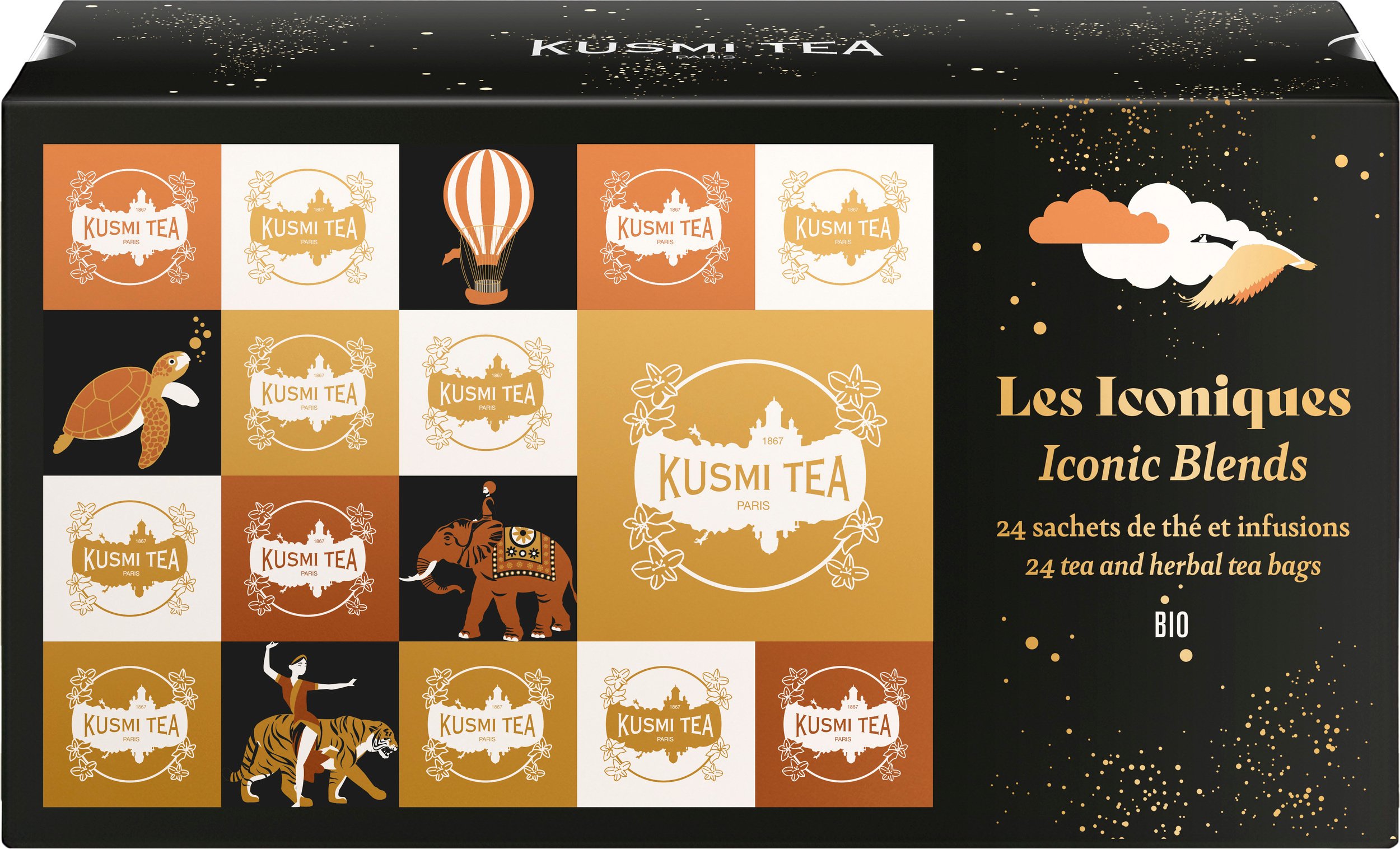 Zestaw herbat bio Organic Iconic Blends w saszetkach 24 szt.