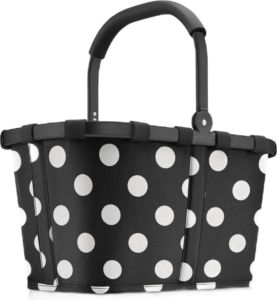 Koszyk Carrybag Frame w białe grochy