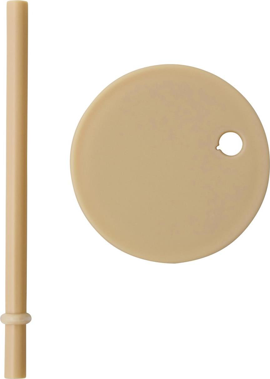 Pokrywka ze słomką do kubków Kids Personal beżowa