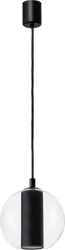 Lampa wisząca Merida S czarna z czarnym mocowaniem