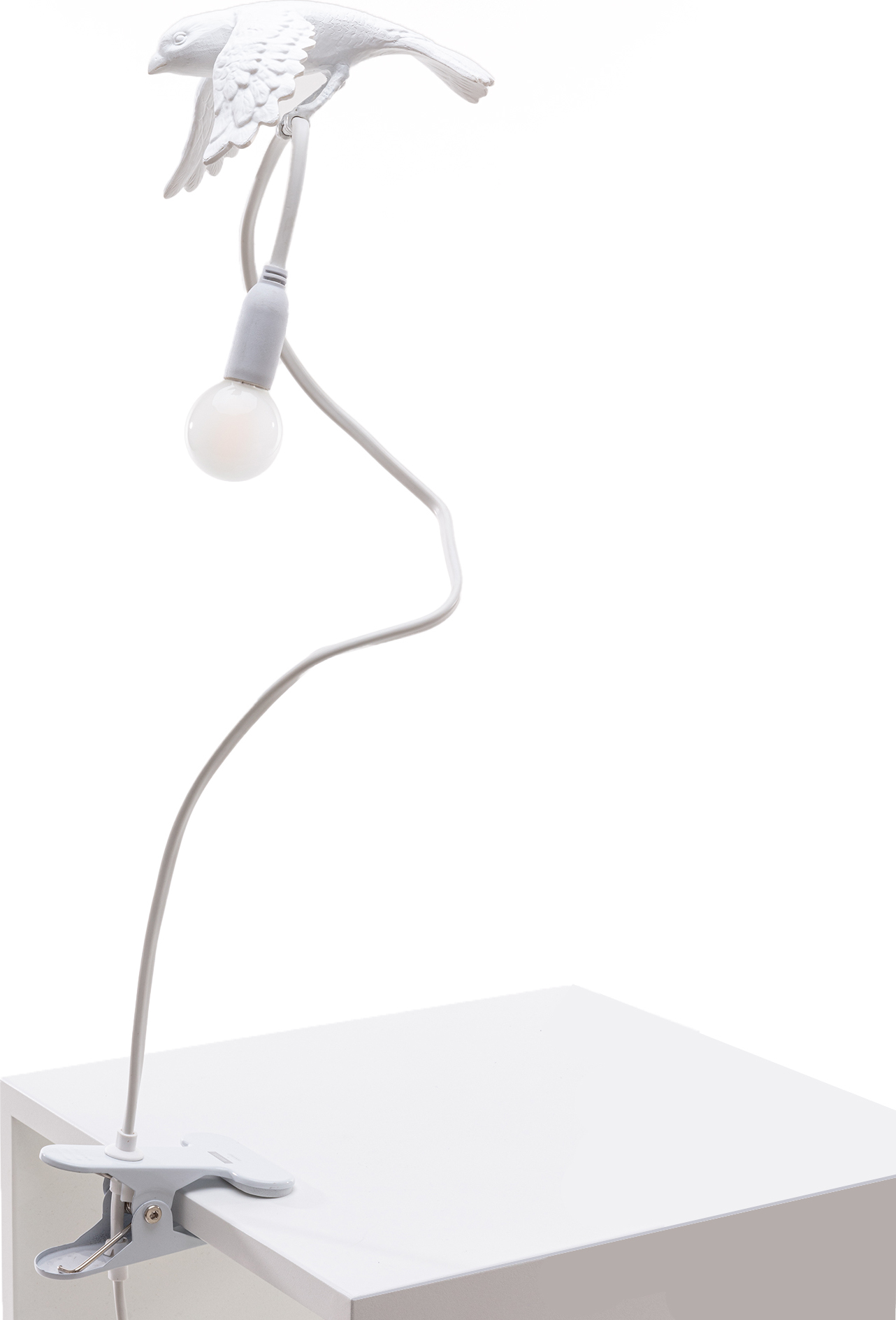 Lampa biurkowa Sparrow Taking Off z klipsem