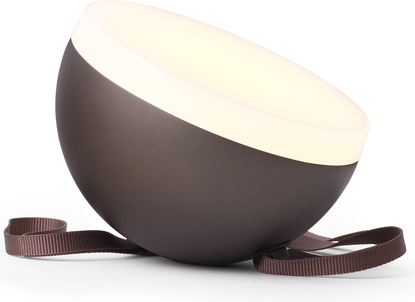 Lampa wisząca bezprzewodowa Sphere Adventure ciemnobrązowa