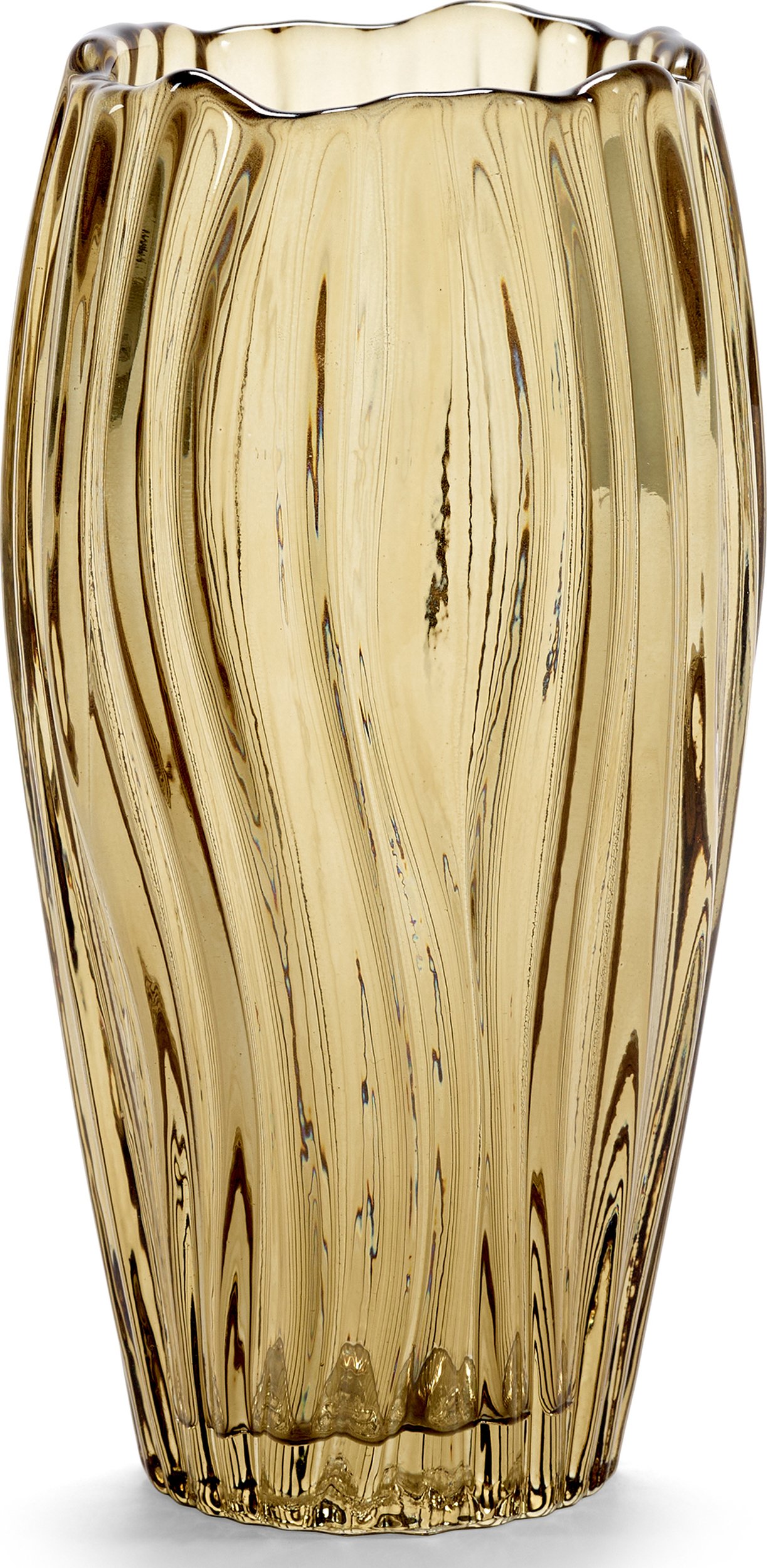 Wazon Serax wąski 20 cm żółty