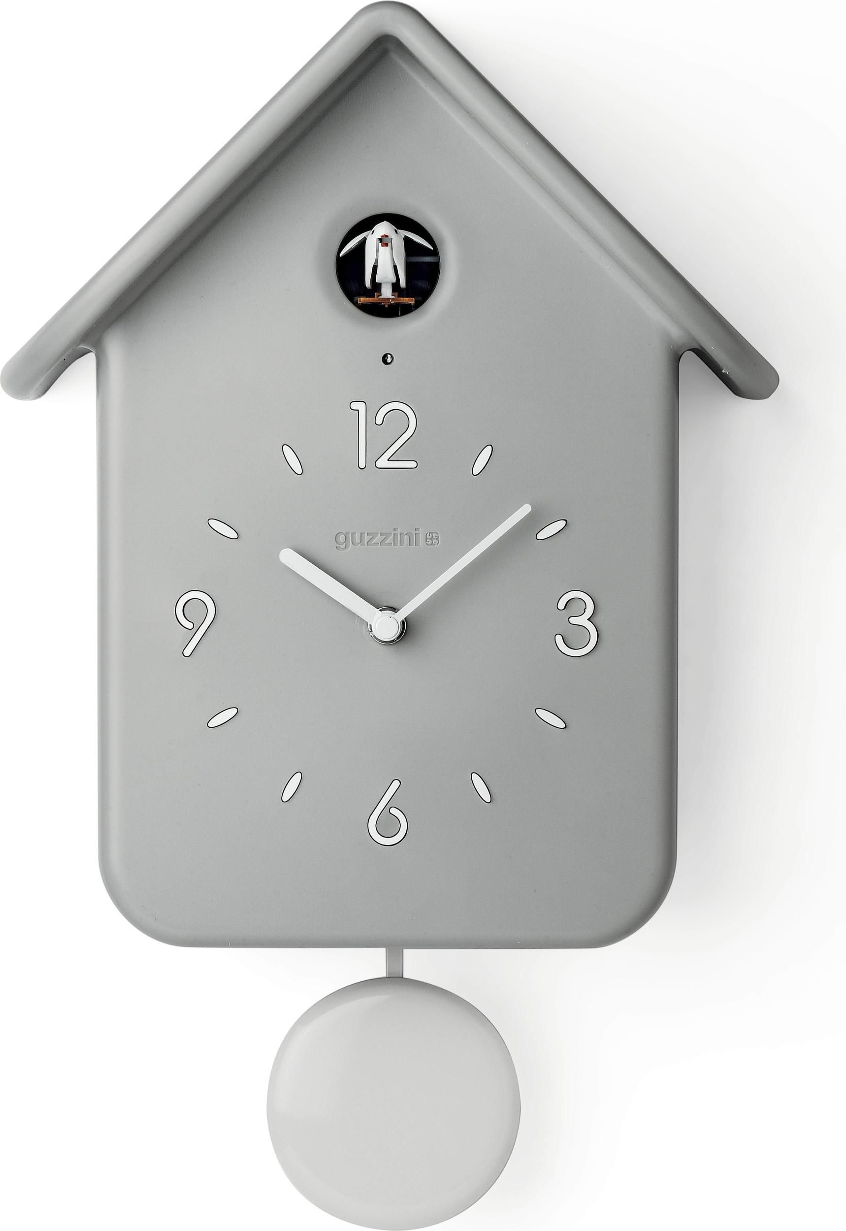 Zegar z kukułką QQ jasnoszary