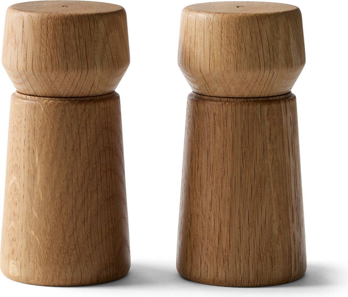 Młynki do soli i pieprzu Amsterdam 11 cm naturalny dąb 2 szt.