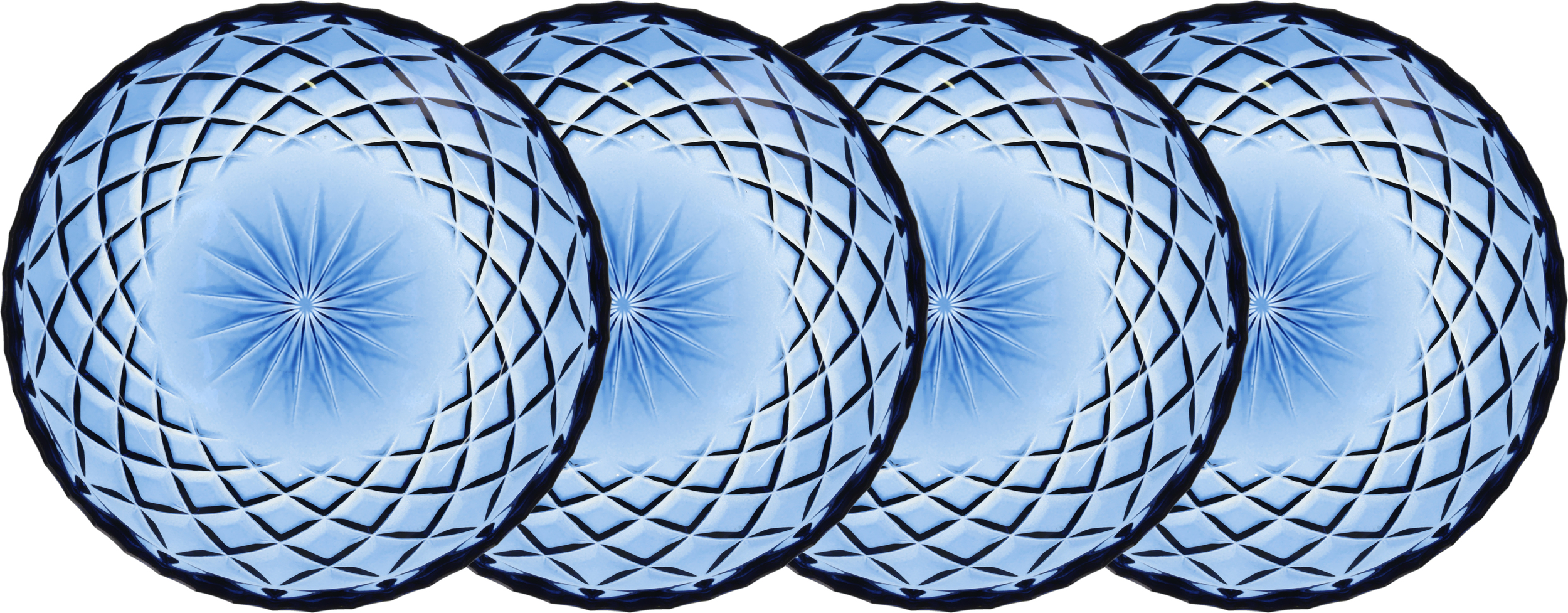 Talerzyki deserowe Sorrento 16 cm niebieskie 4 szt.