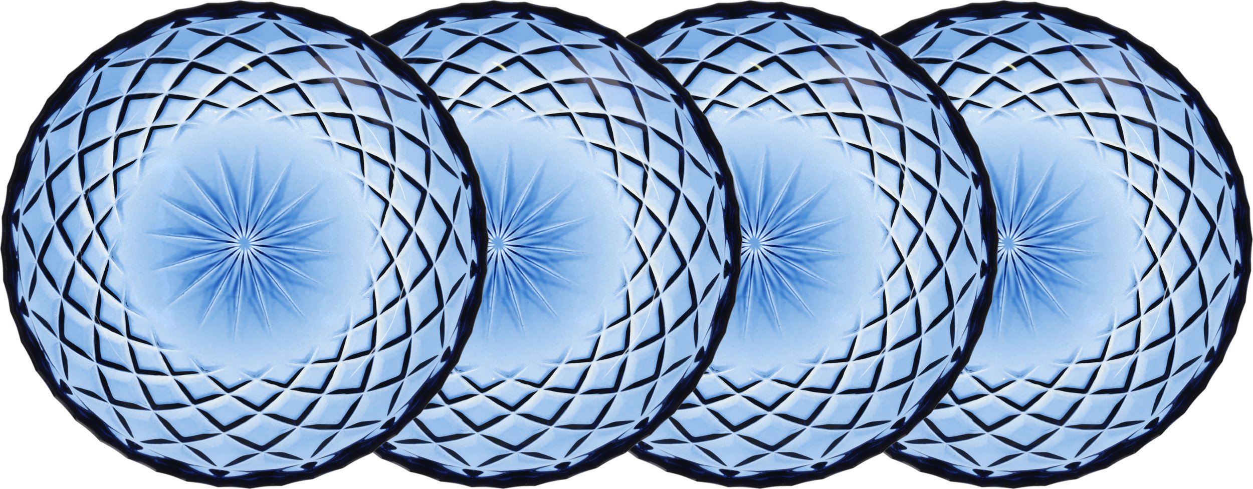 Talerzyki deserowe Sorrento 16 cm niebieskie 4 szt.