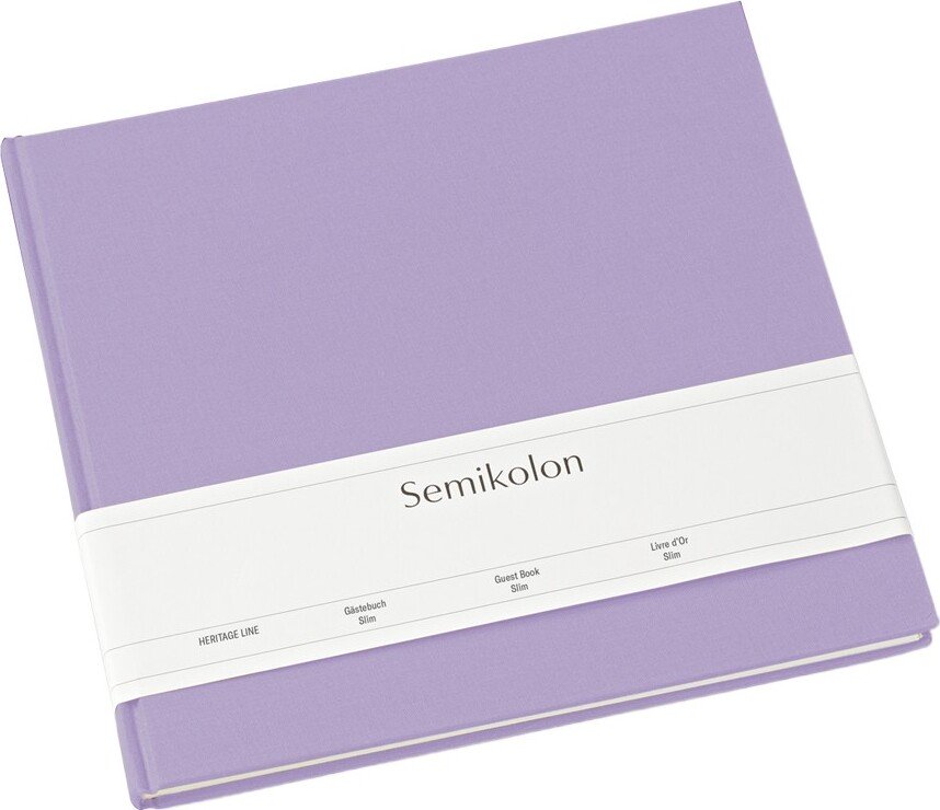 Księga gości Semikolon Slim liliowa