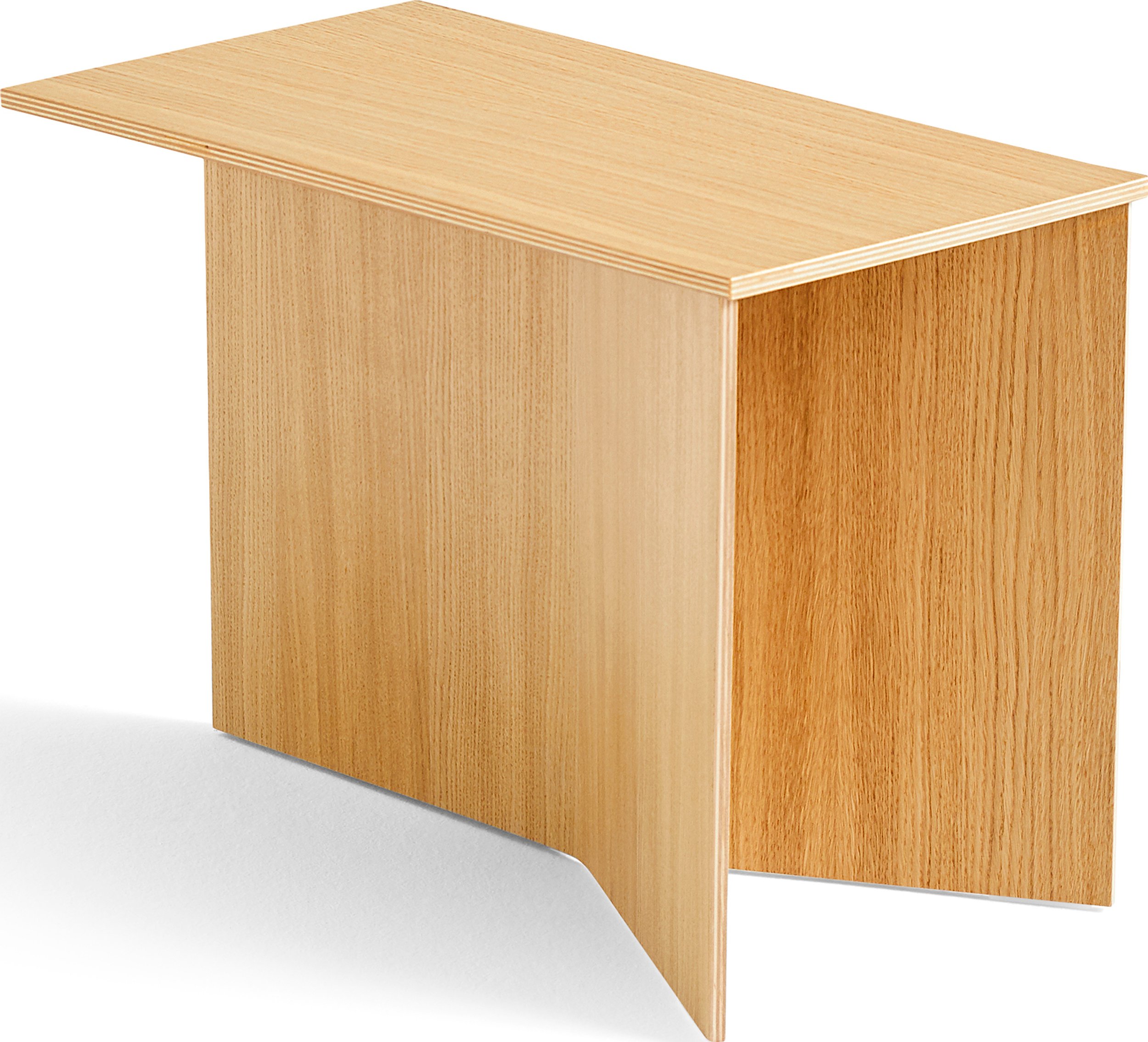 Stolik kawowy Slit jasny dąb drewniany