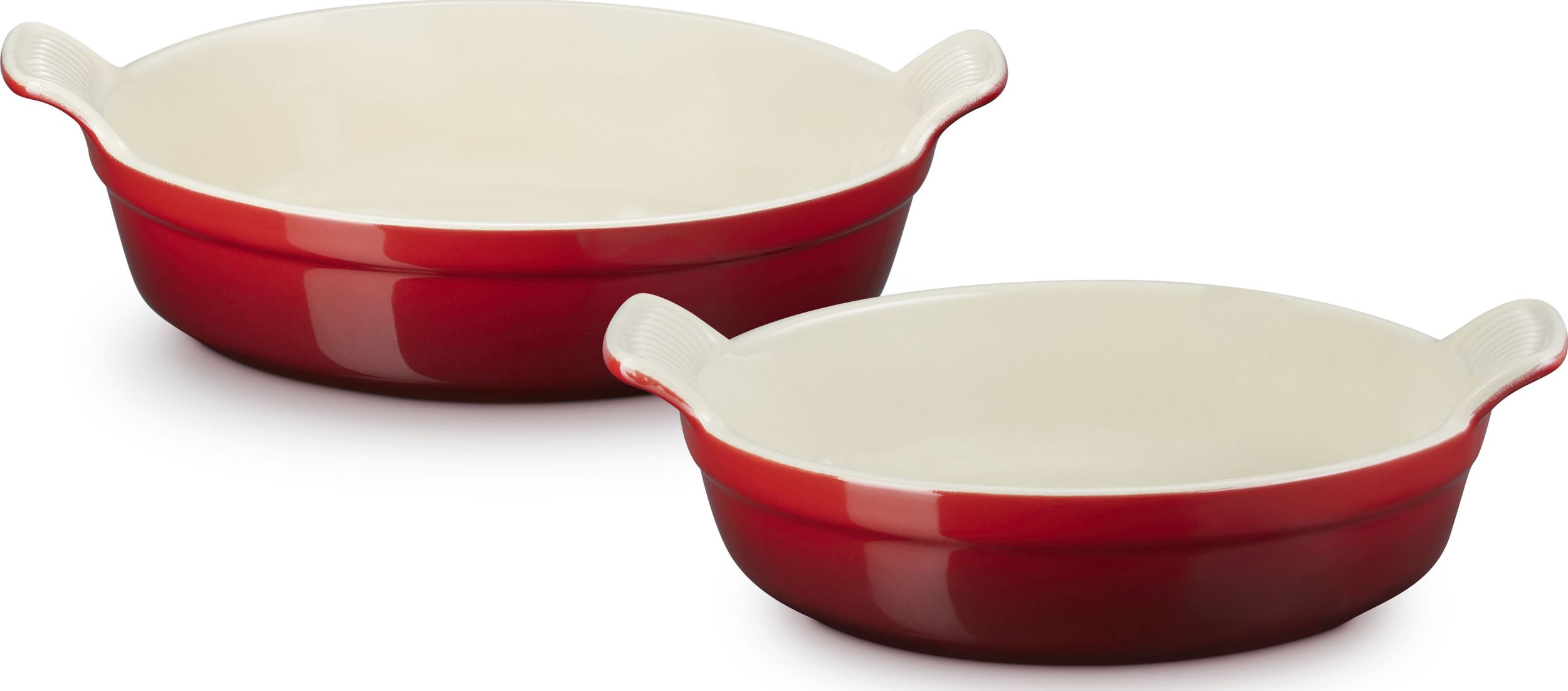 Naczynia do zapiekania Tradition Collection okrągłe wiśniowe 2 szt.