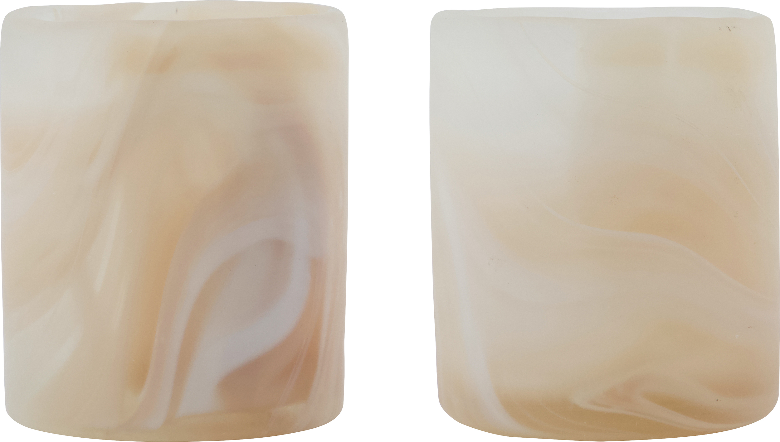 Świeczniki na tealighty Kae beżowe 2 szt.