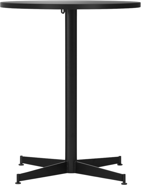 Stół z czarną podstawą Nook Star Base Linoleum 60 cm czarny