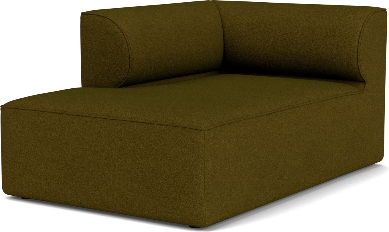 Szezlong lewostronny sofy modułowej Eave 96 x 144 cm ciemnozielony