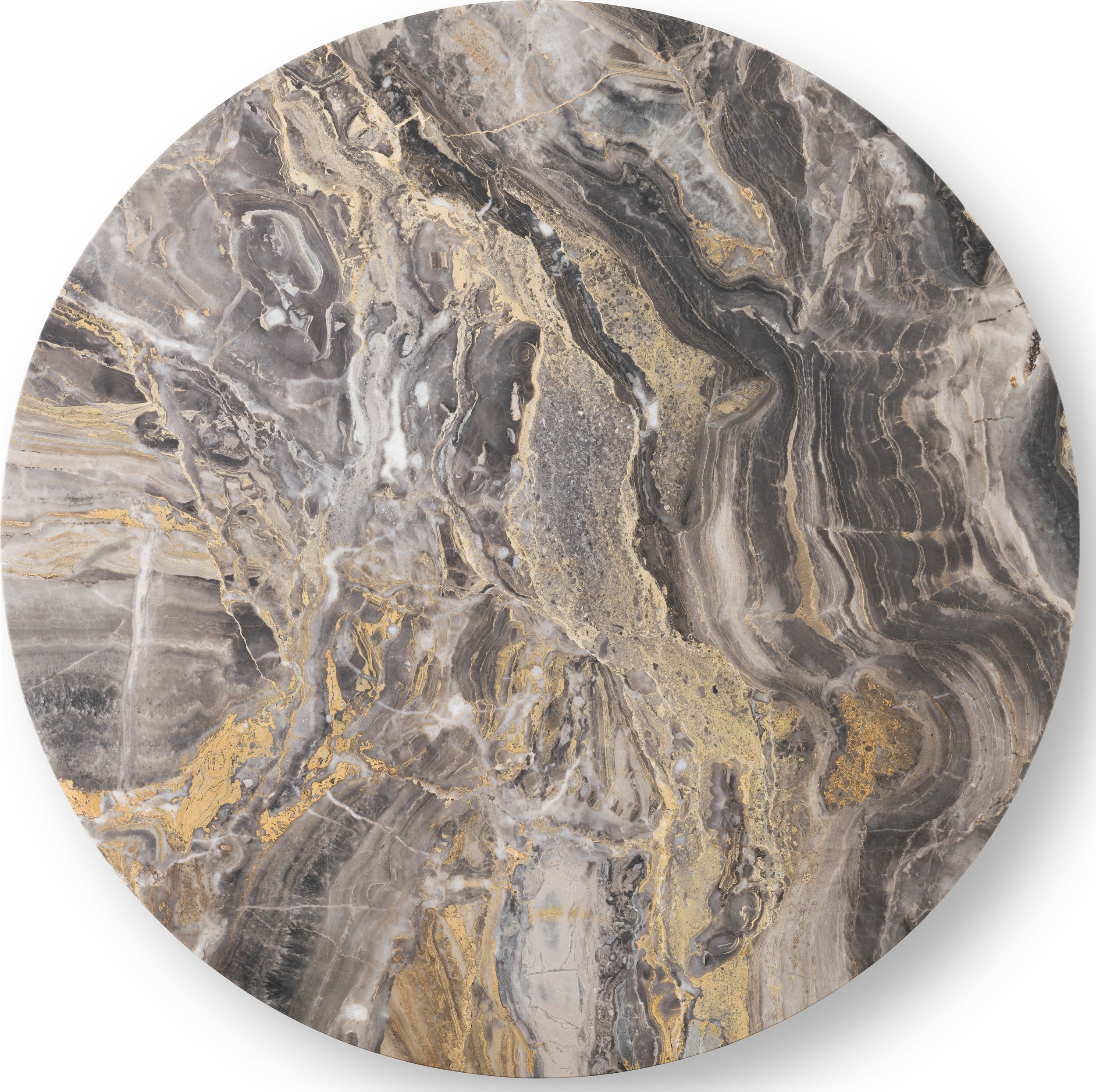 Blat do stolika kawowego Androgyne Grey Galaxy 65 cm marmurowy