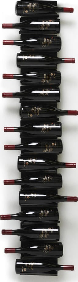 Stojak na wino ścienny Ptolomeo 150 cm czarny