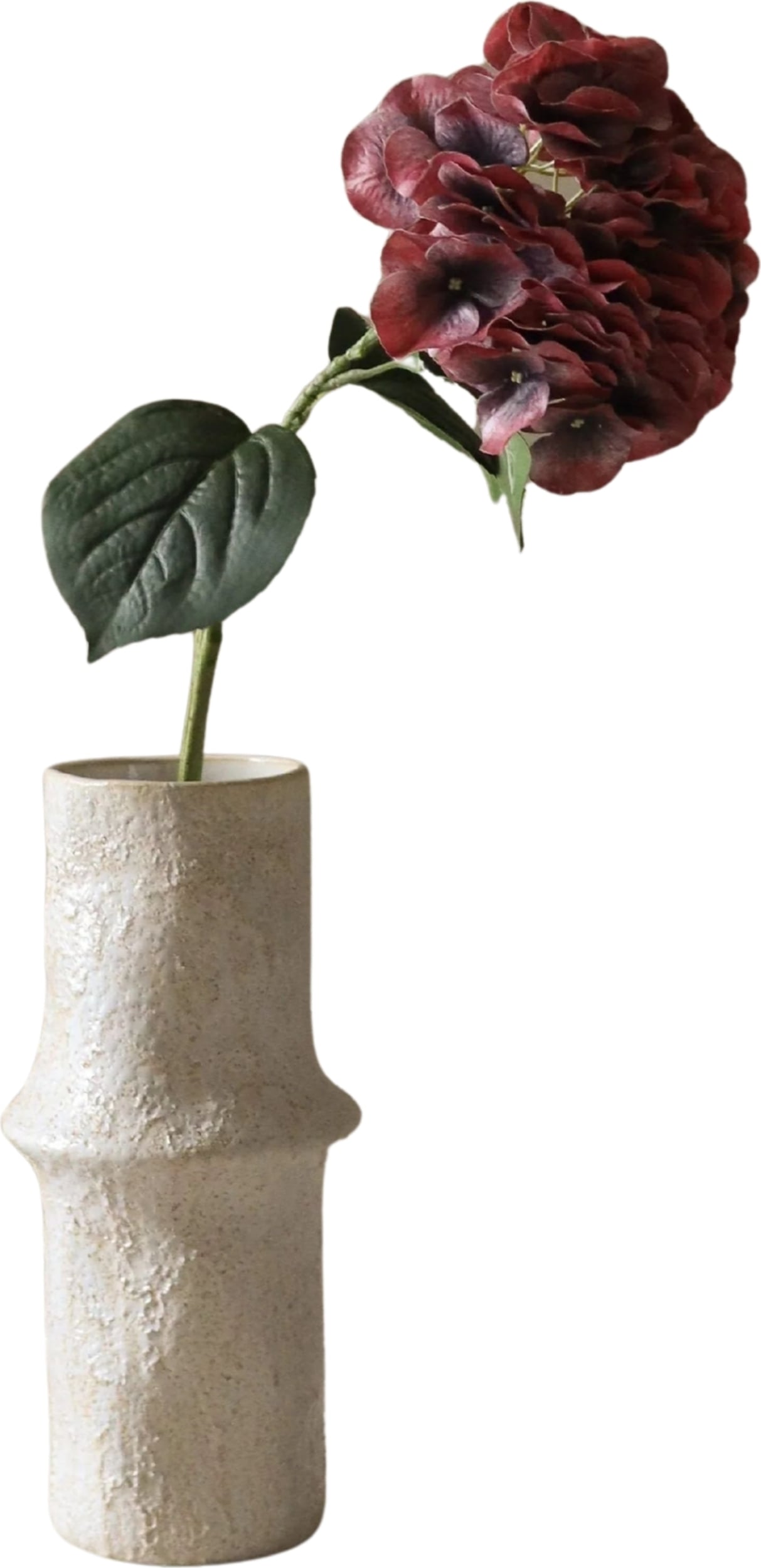 Kwiat sztuczny Botane hortensja 65 cm burgundowa