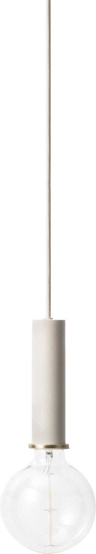 Lampa wisząca Socket Pendant duża jasnoszara