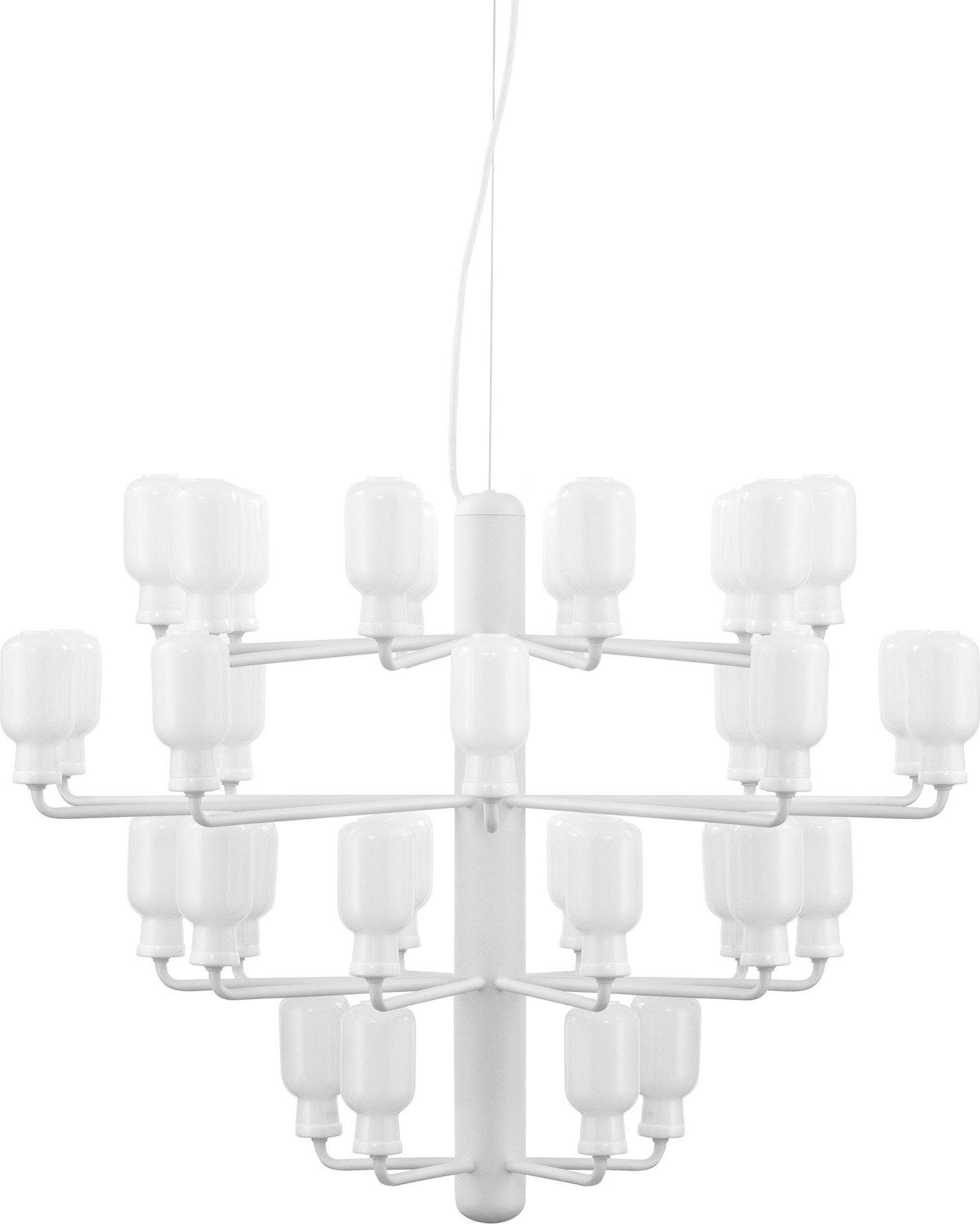 Żyrandol Amp duży biały