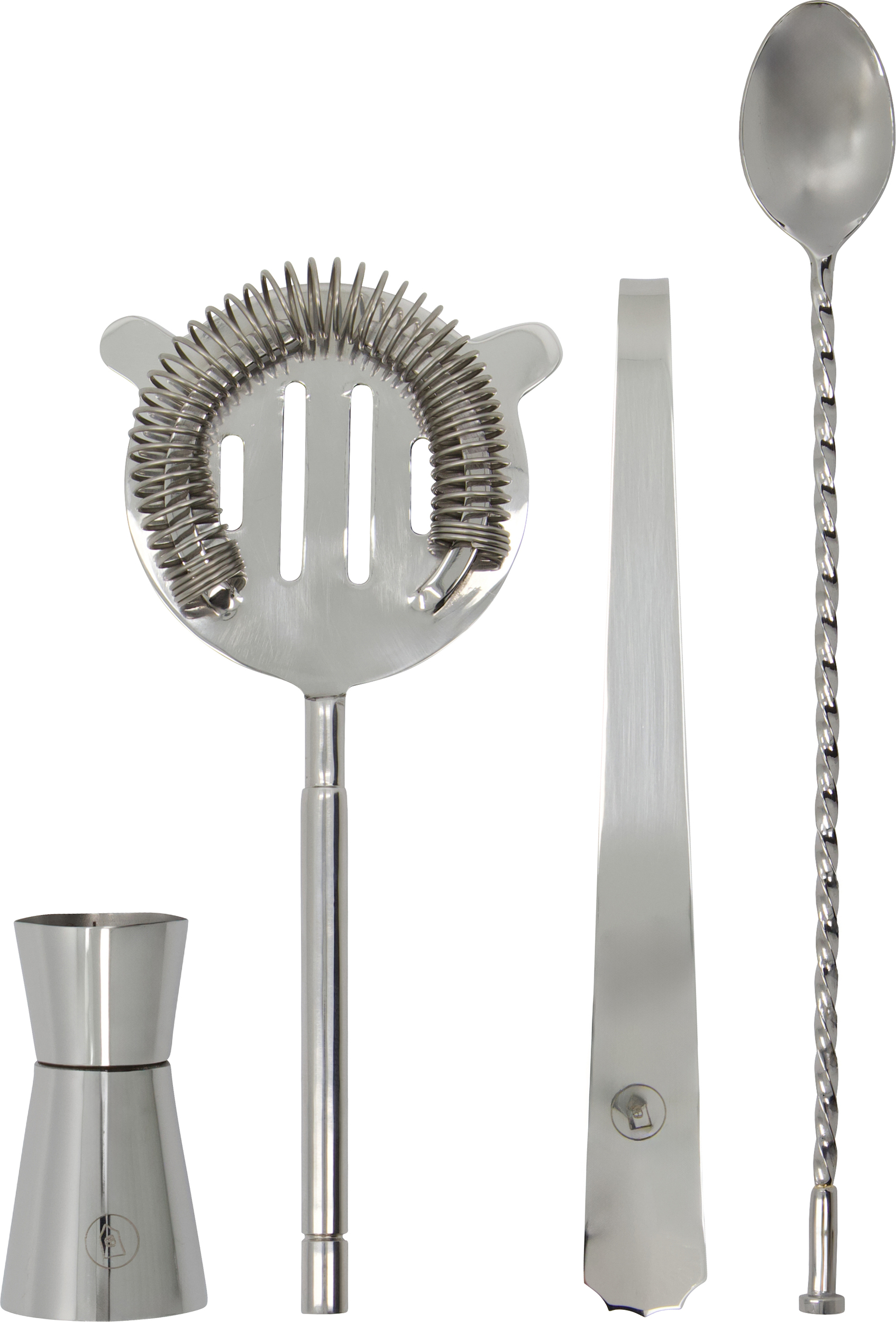 Akcesoria barmańskie Kett srebrne 4 el.