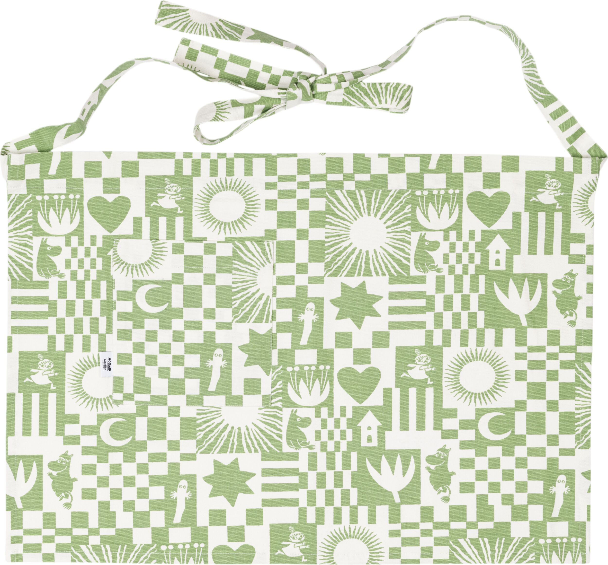 Fartuch kuchenny Arabia Finland Muminki Party zielony