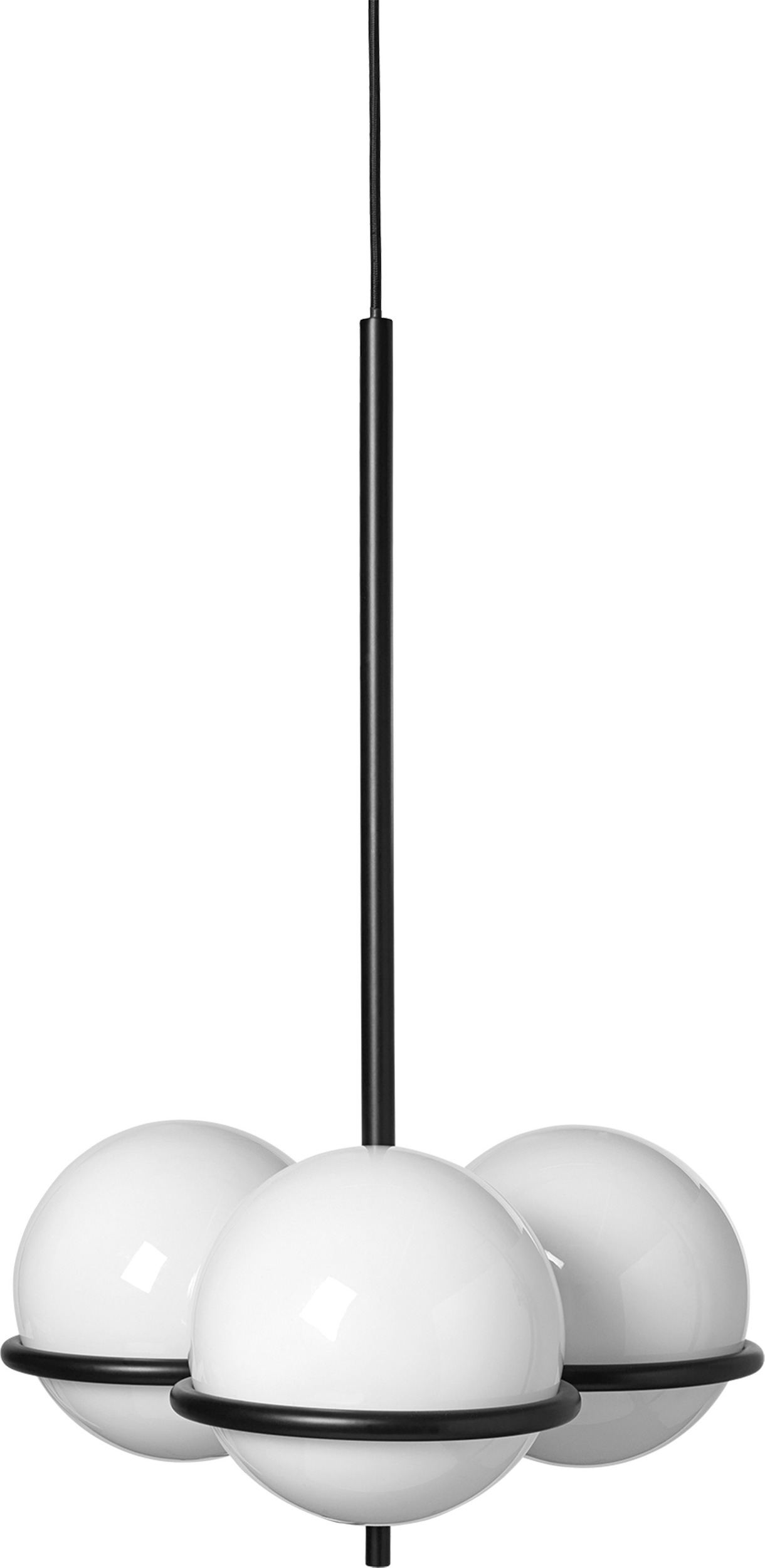 Żyrandol Era czarny trójramienny