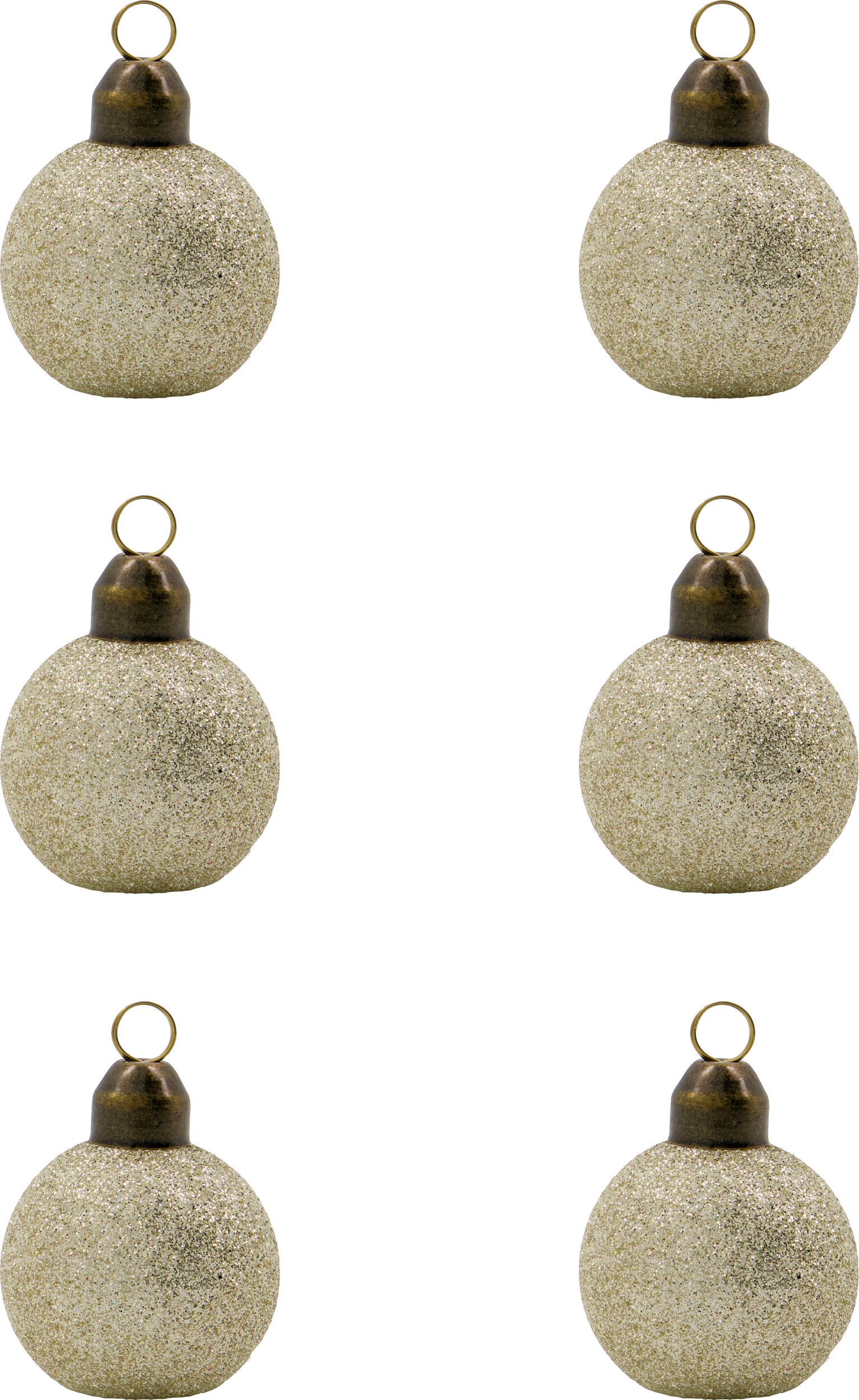 Wizytowniki na stół HDVisit bombki złote 6 szt.