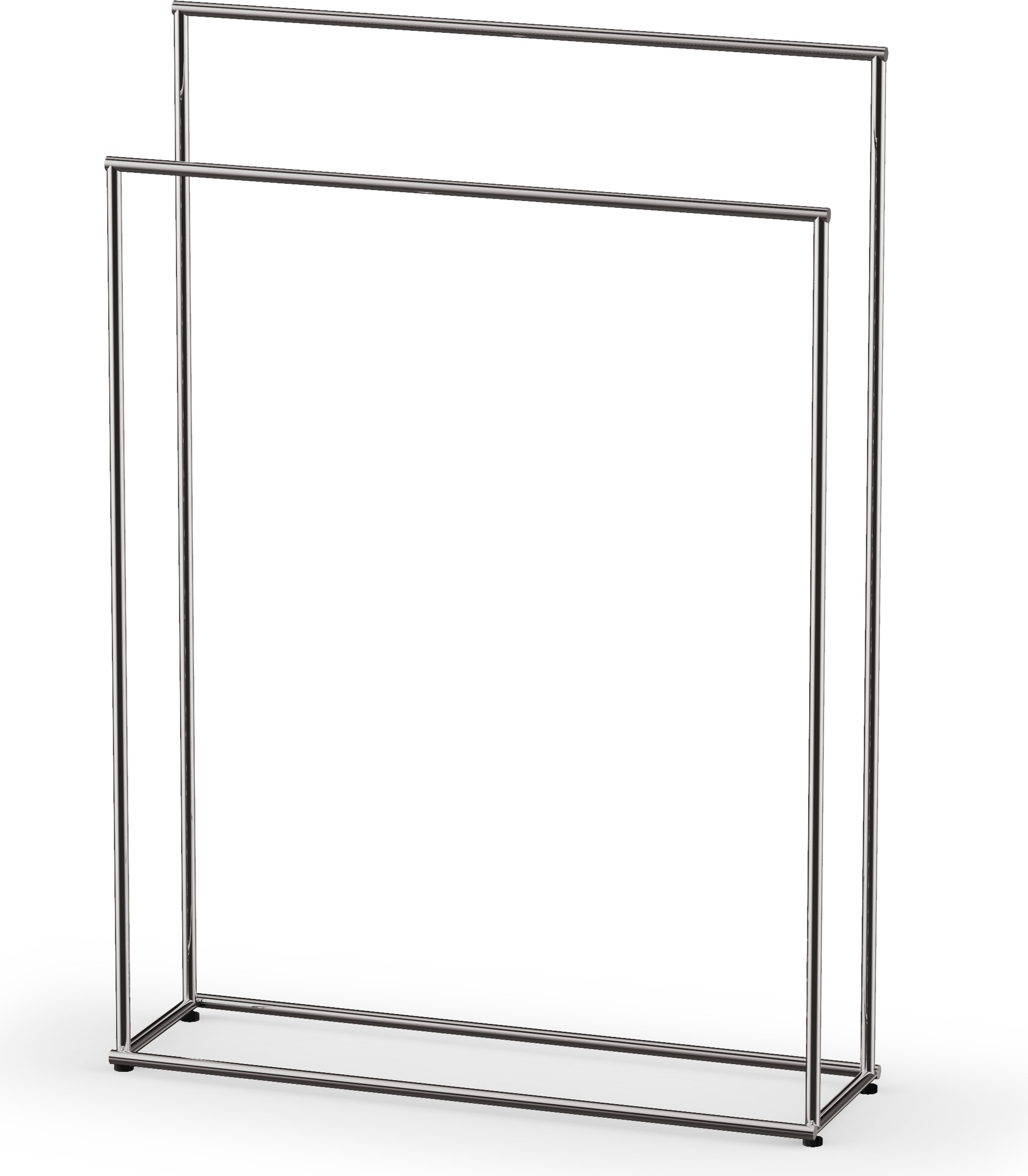 Stojak na ręczniki Mikado chrom-czarny z powłoką PVD