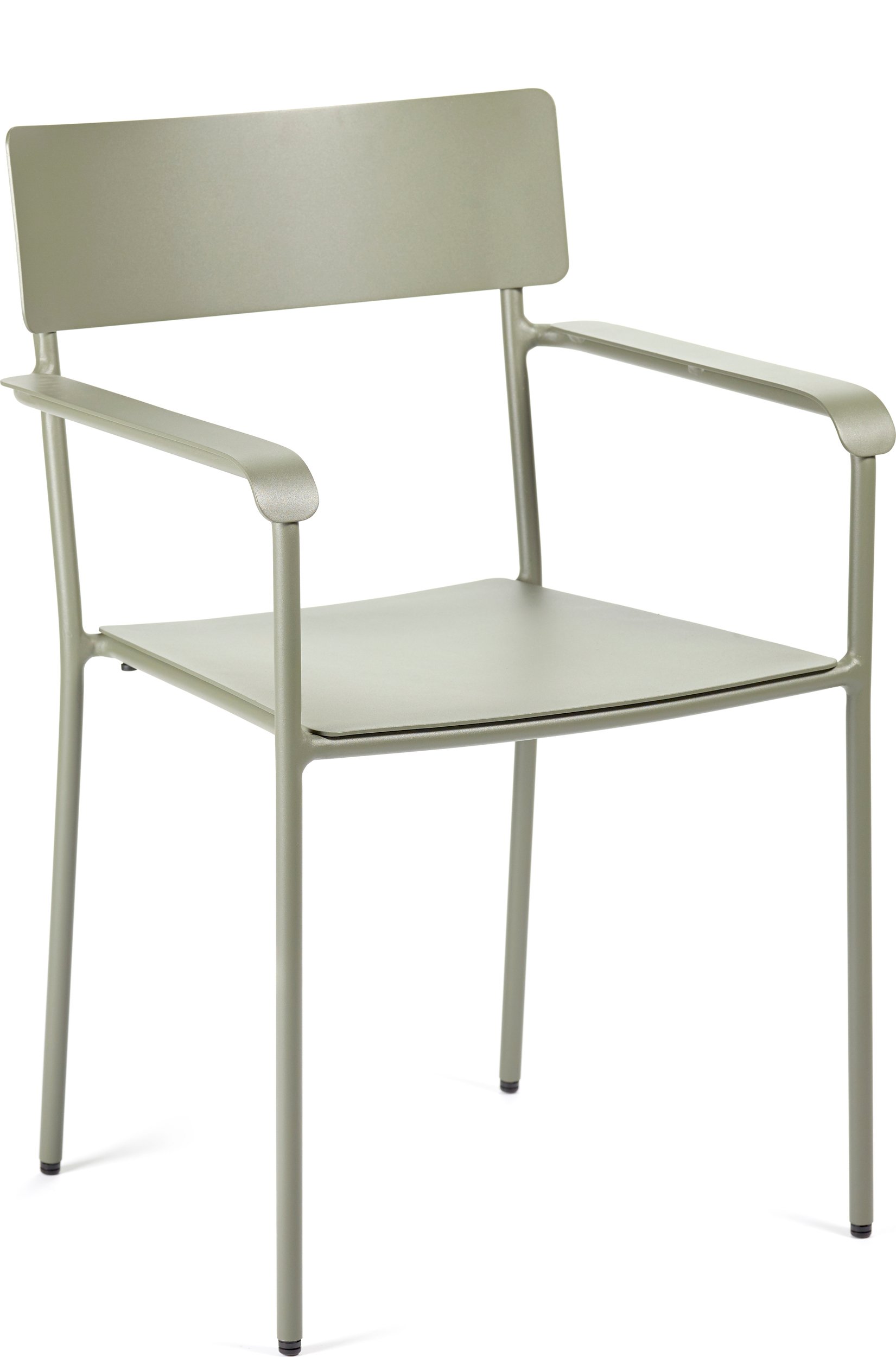 Krzesło ogrodowe z podłokietnikami August 85 cm zielone