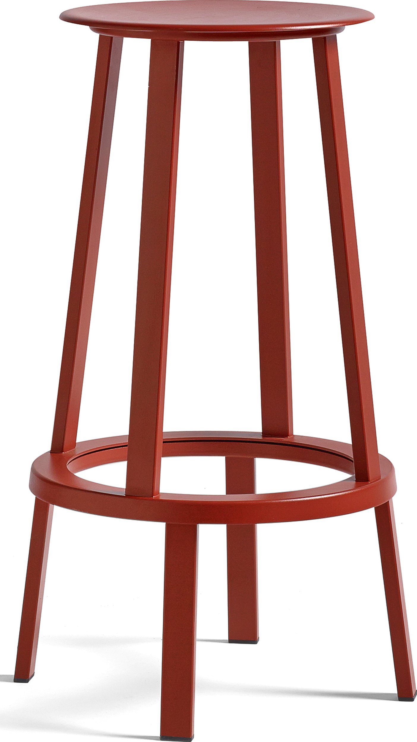 Stołek barowy Revolver 76 cm czerwony