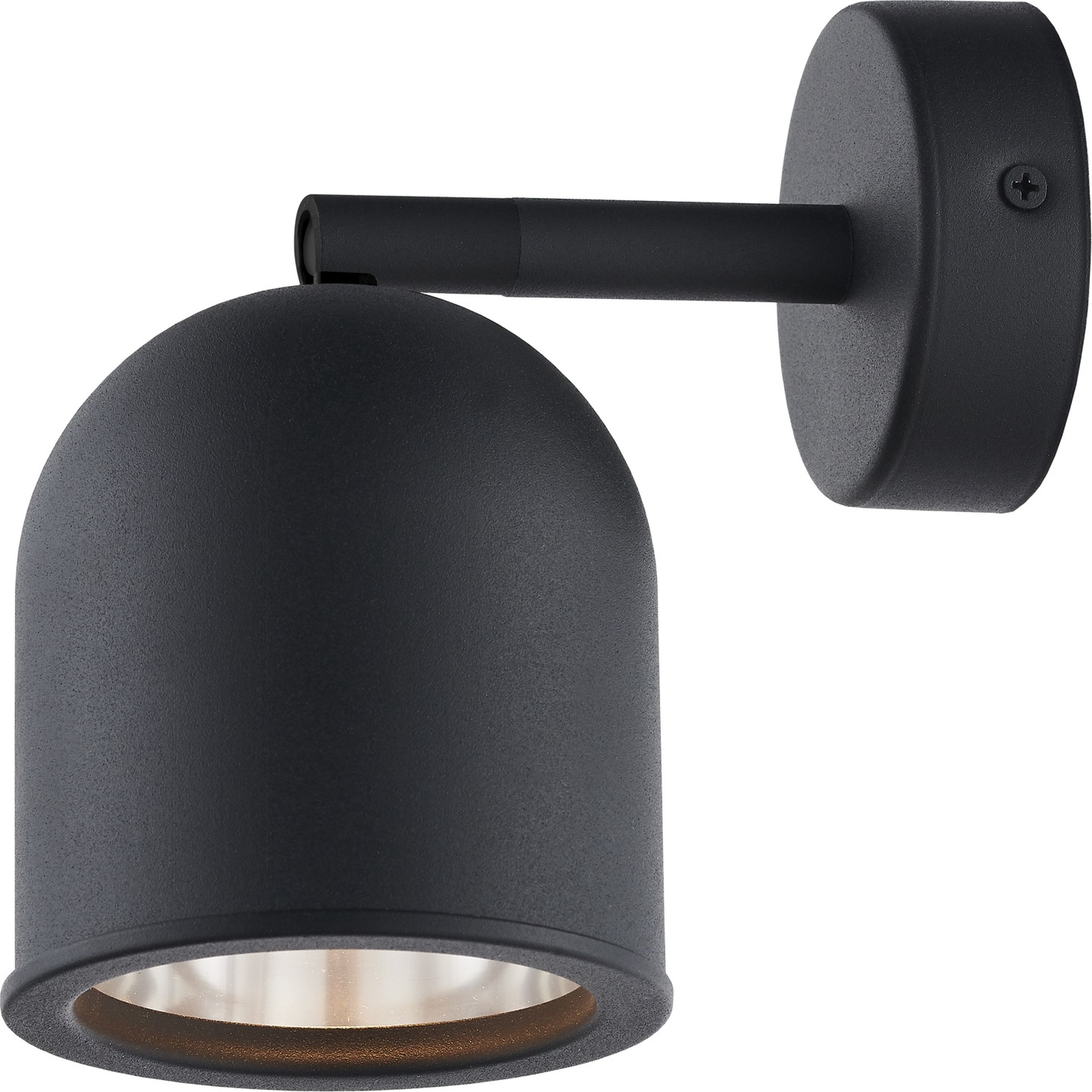 Kinkiet Spark 1 czarny z łączeniem czarnym