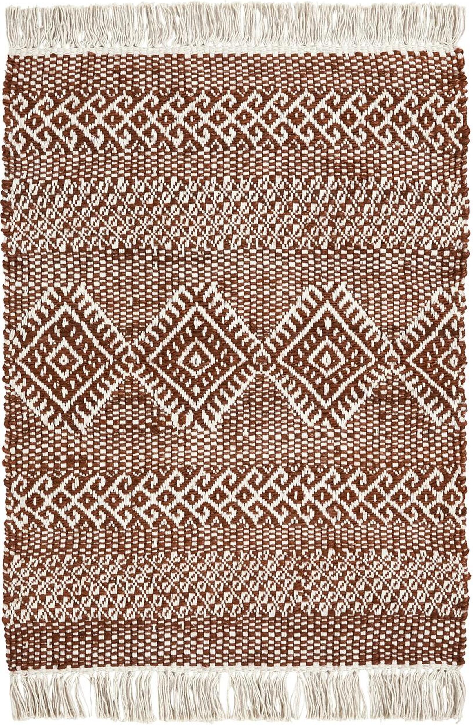 Dywan Ethnic 60 x 90 cm brązowy