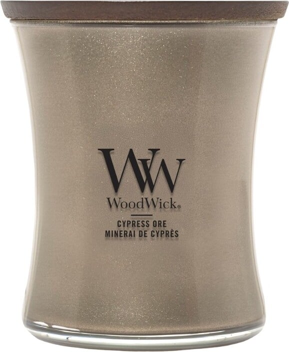 Świeca Precious Metals WoodWick Cypress Ore średnia