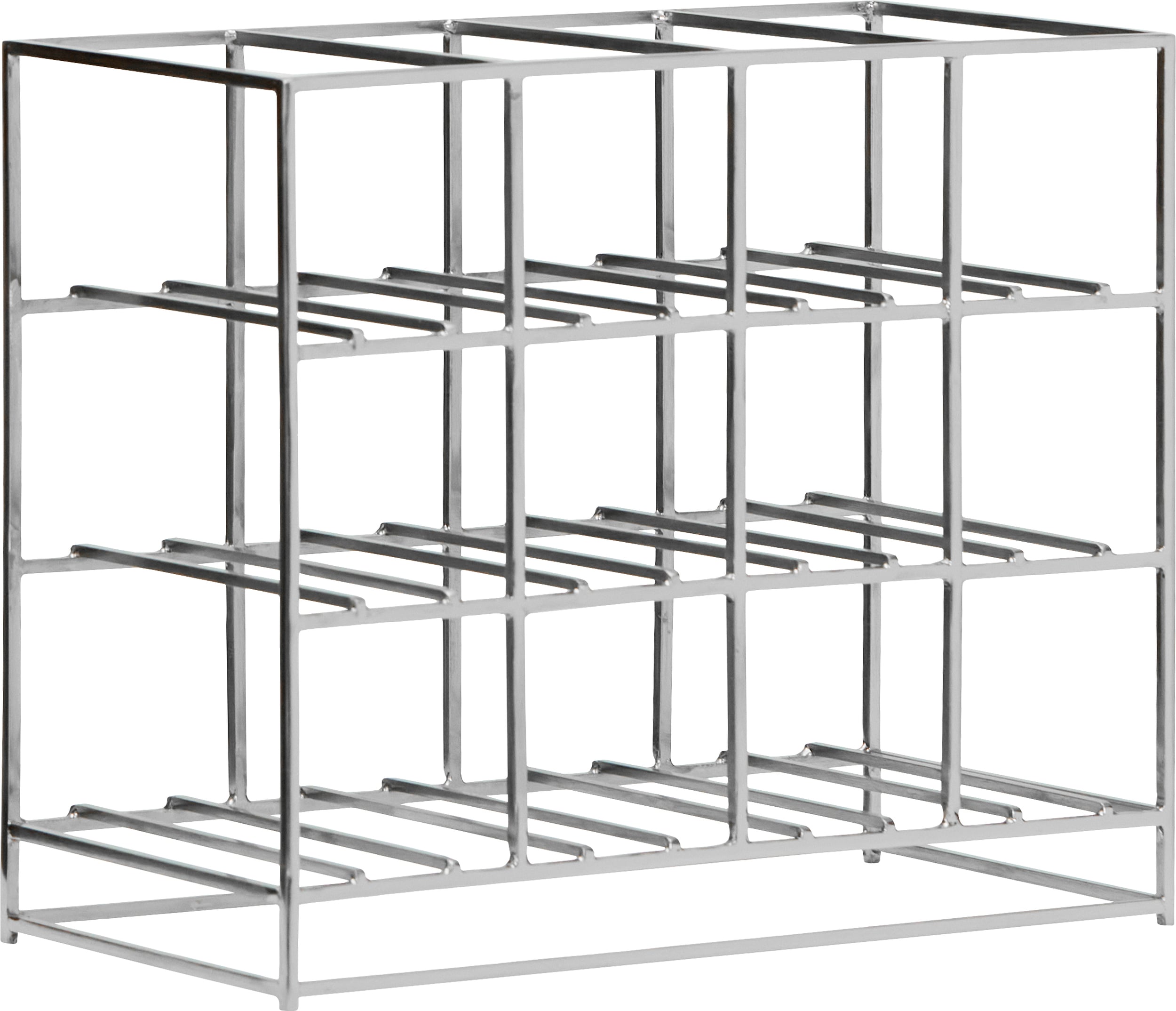 Stojak na wino House Doctor 35 x 41 cm srebrny