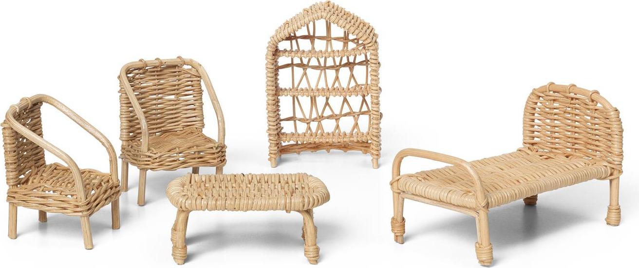 Meble do domku dla lalek Ferm Living 5 el.