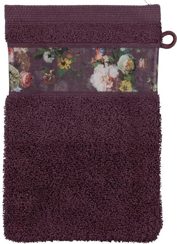 Rękawica kąpielowa Fleur śliwkowa