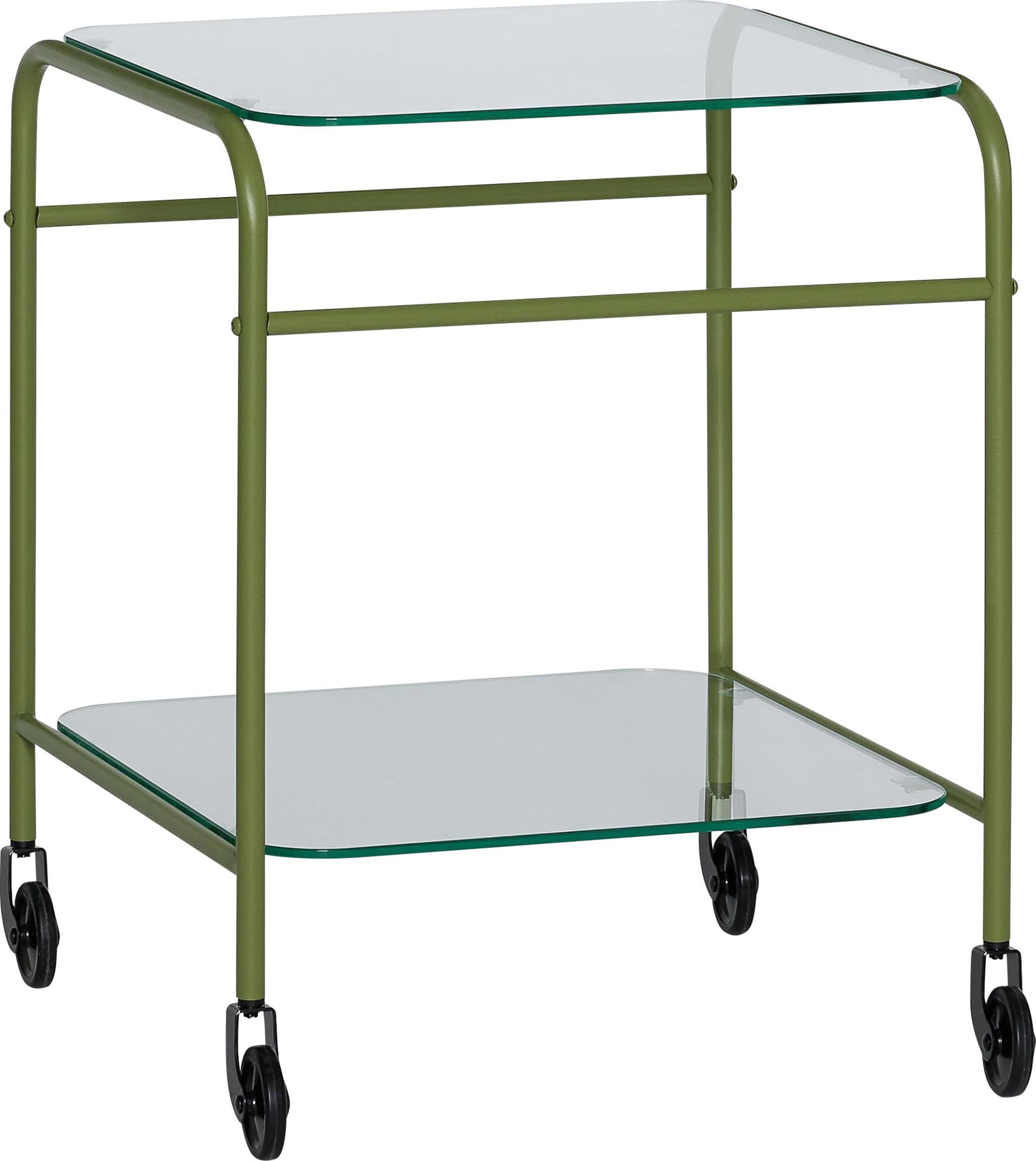 Stolik na kółkach Zephyr zielony