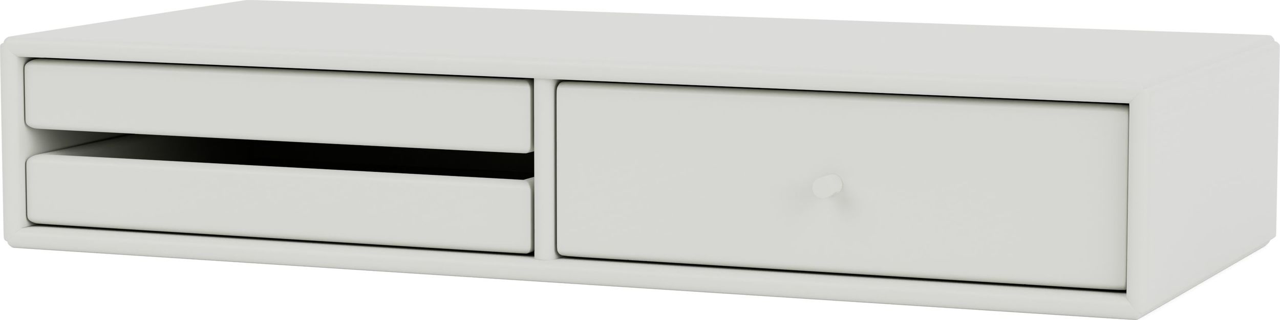 Toaletka Montana Makeup jasnoszara montowana na ścianie