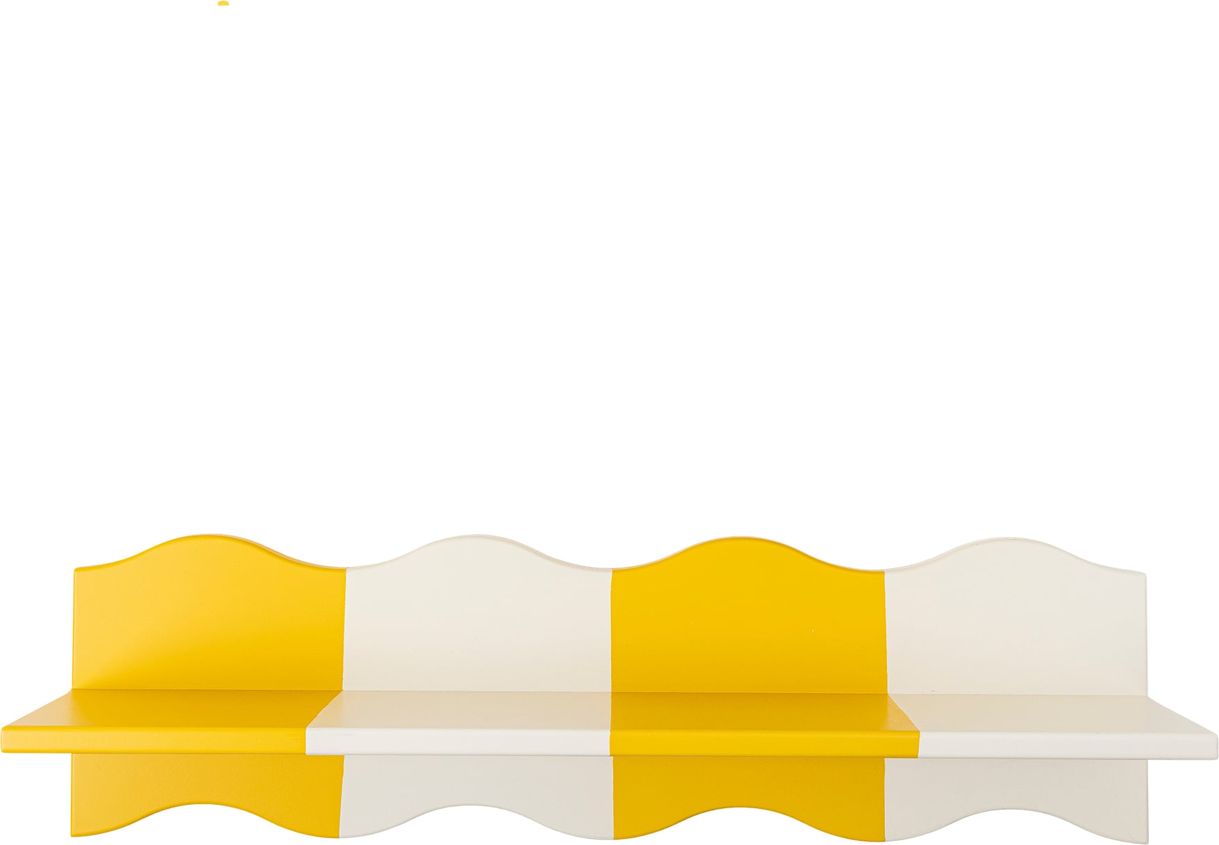 Półka ścienna Bubbi żółto-biała